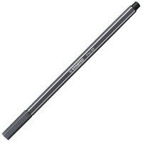 Schwarzer Filzstift mit grauer Kappe, ideal für...