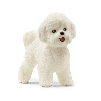 Plüschiger Bichon Frise Hund aus der Schleich Farm...