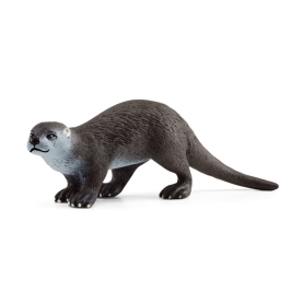 Otter Figur aus der Schleich Wild Life Serie, realistisches Design und handbemalt, 3,5cm hoch.