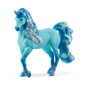 Blaue Bayala Elementa Wassereinhorn Stute aus Kunststoff, 11cm groß.