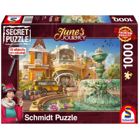 1000 Teile Puzzle Orchideenanwesen mit detailreicher Grafik von Junes Journey.