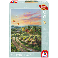 Puzzle mit Motiv eines friedlichen Weinbergs, 1000 Teile,...