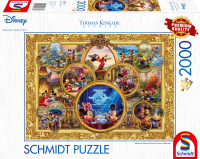 Disney Puzzle mit Motiv von Mickey und Minnie Mouse in...