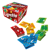 Rotes Kartenspiel Ligretto mit schnell-tempo Spielablauf...