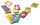 Kartenspiel Bibitina Ligretto Kids mit bunten Motiven und kinderfreundlichem Design.