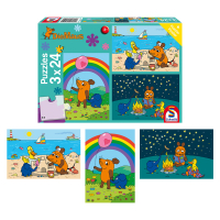 Puzzle Die Maus - Gute Freunde mit 3x24 Teilen, ideal...