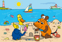 Puzzle Die Maus - Gute Freunde mit 3x24 Teilen, ideal für Kinder ab 4 Jahren.