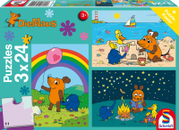 Puzzle Die Maus - Gute Freunde mit 3x24 Teilen, ideal für Kinder ab 4 Jahren