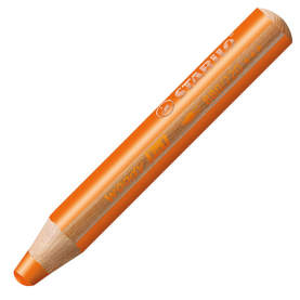 Oranger Buntstift Woody 3in1 für vielseitiges Malen und Schreiben.