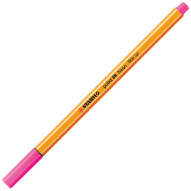 Fineliner in Neonpink mit feiner Spitze für präzises Schreiben und Zeichnen.