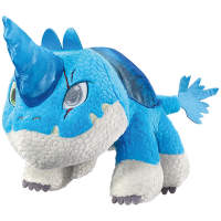 Blauer Plüsch-Drache mit großen Augen und...