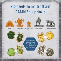 Brettspiel Catan: Aufbruch der Menschheit mit strategischem Spielprinzip und hochwertigem Design