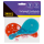 Bunte Paddleballs-Set mit 4 Stück in verschiedenen Farben für Spiel und Spaß.