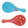 Bunte Paddleballs-Set mit 4 Stück in verschiedenen Farben für Spiel und Spaß.