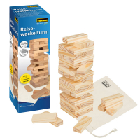 Holz-Wackelturm für unterwegs, Maße 15x5x5cm,...