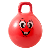 Roter Sprungball mit Happy Face Motiv, Durchmesser...