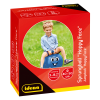 Blauer Sprungball mit glücklichem Gesicht, Ø...
