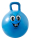 Blauer Sprungball mit glücklichem Gesicht, Ø 45-50cm.