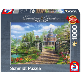 1000-teiliges Puzzle mit idyllischem Landgut-Motiv, das für stundenlangen Spielspaß sorgt.
