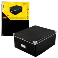 Schwarze Aufbewahrungsbox aus recyceltem...
