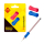 Blaue und pinke Schreibhilfe im 2er Set für Kinder mit ergonomischem Design.