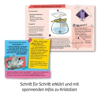 Experimentierkasten für Kristallzucht mit Kosmos-Logo und umfangreichem Zubehörset
