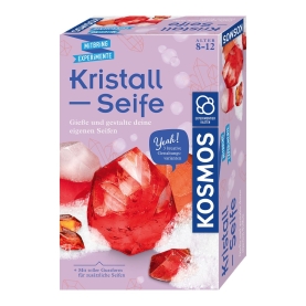 Kristall-Seife mit Mitbringe-Experimenten, ideal für neugierige Kinder und spannende Wissenschaftsprojekte.