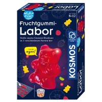 Experimentierkasten für Fruchtgummi-Liebhaber mit verschiedenen Formen und Geschmacksrichtungen zum Selbermachen.