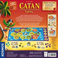 Familienspiel Die Siedler von Catan Junior mit bunten Spielsteinen und kinderfreundlichem Gameplay.