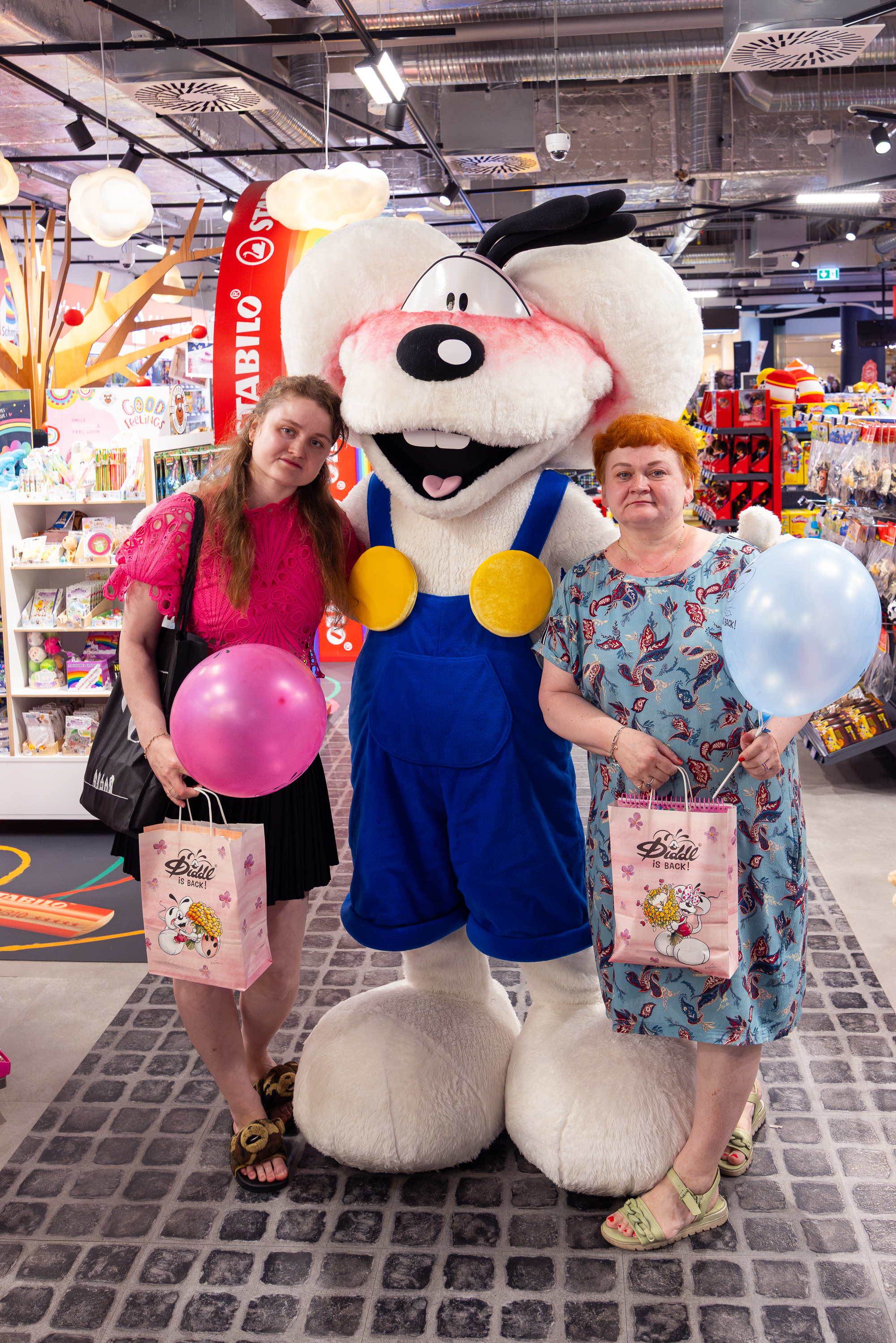 Fotoaktion mit der Diddl-Maus im duo flagshipstore