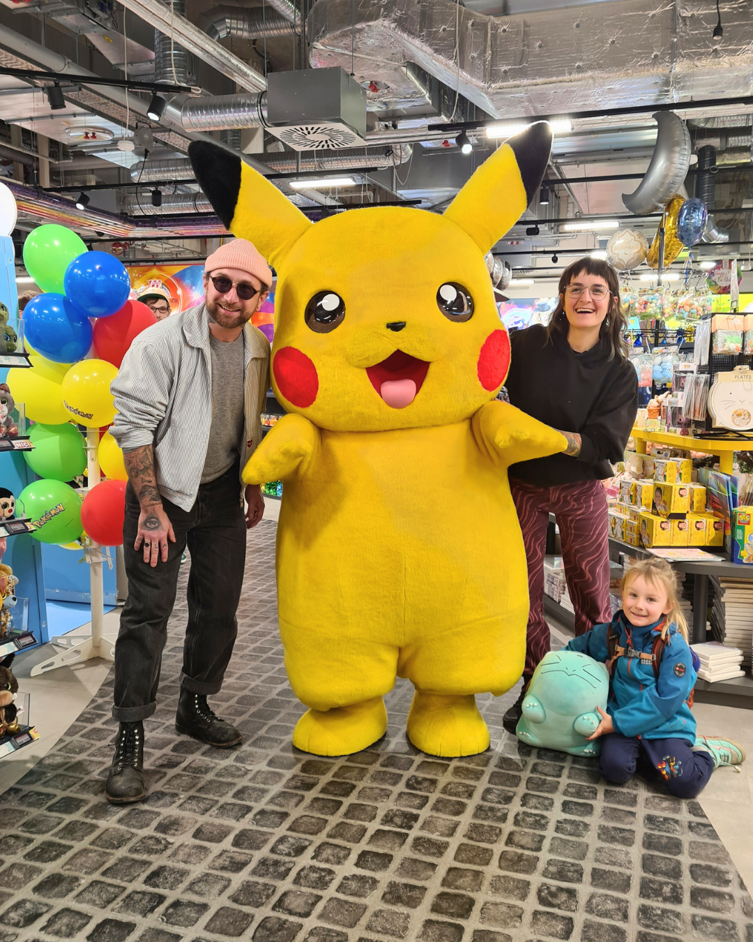 Pikachu vor Ort bei der Pokémon Tauschbörse